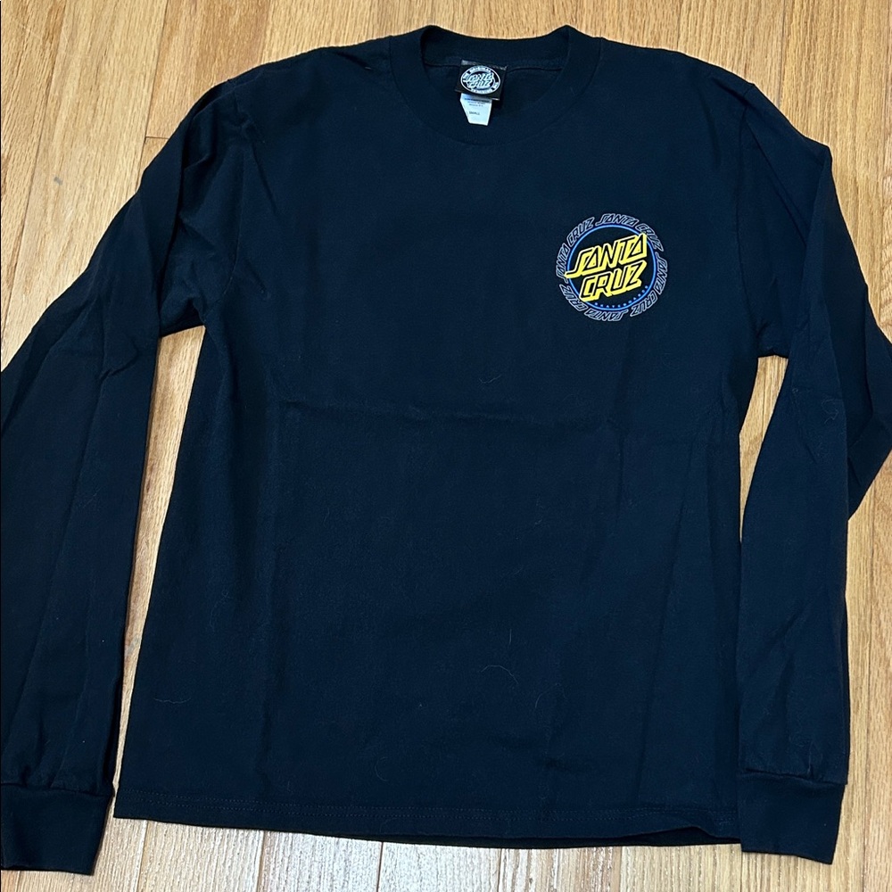 Santa Cruz Black and Yellow Long Sleeve Tee